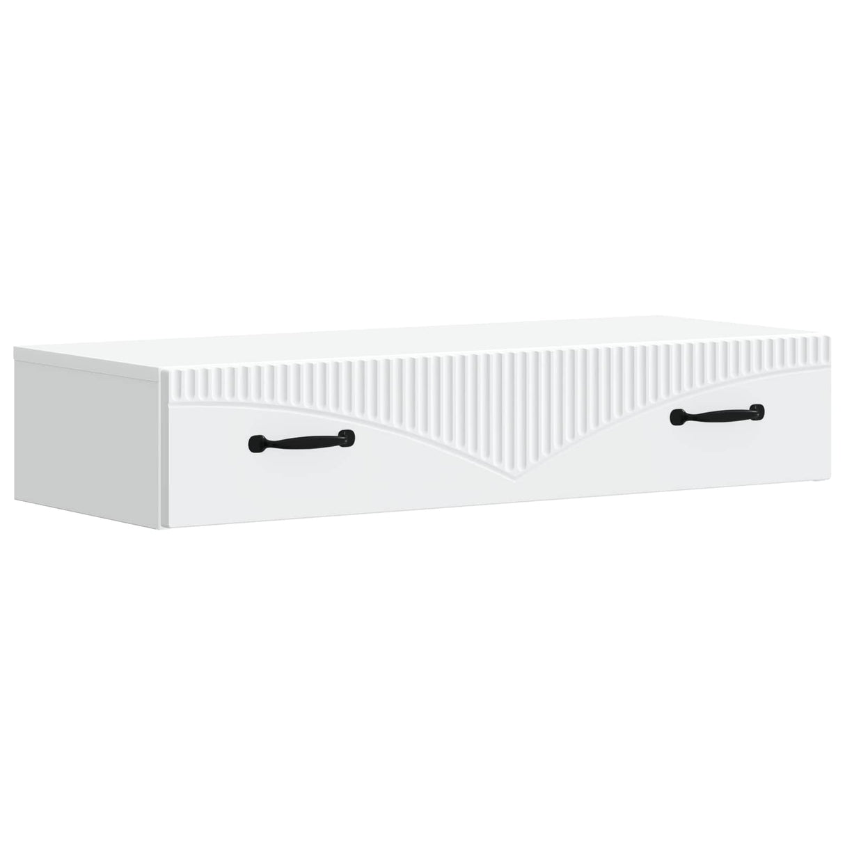 vidaXL Wall-Mounted Side Table White 59 x 34.5 x 17 cm Engineered Wood