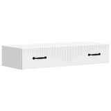 vidaXL Wall-Mounted Side Table White 59 x 34.5 x 17 cm Engineered Wood