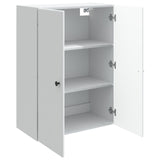 vidaXL Wandkast Wit 66 x 34,5 x 90 cm Bewerkt hout