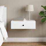vidaXL Wall-Mounted Side Table Black 59 x 34.5 x 17 cm Engineered Wood