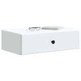 vidaXL Wall-Mounted Side Table Black 59 x 34.5 x 17 cm Engineered Wood