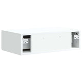 vidaXL Wall-Mounted Side Table Black 59 x 34.5 x 17 cm Engineered Wood