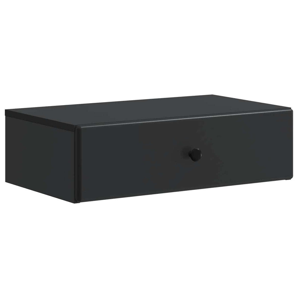 vidaXL Wall-Mounted Side Table Black 59 x 34.5 x 17 cm Engineered Wood