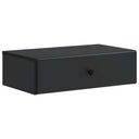 vidaXL Wall-Mounted Side Table Black 59 x 34.5 x 17 cm Engineered Wood