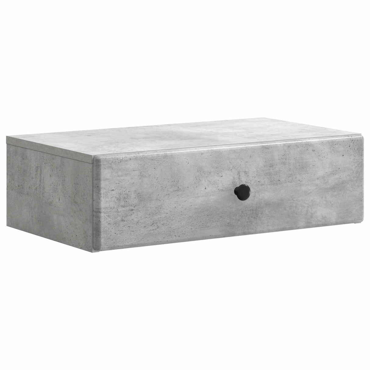 vidaXL Wall-Mounted Side Table Black 59 x 34.5 x 17 cm Engineered Wood