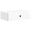 vidaXL Wall-Mounted Side Table Black 59 x 34.5 x 17 cm Engineered Wood