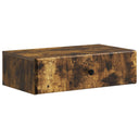 vidaXL Wall-Mounted Side Table Black 59 x 34.5 x 17 cm Engineered Wood