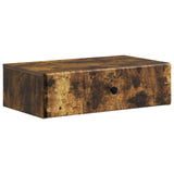 vidaXL Wall-Mounted Side Table Black 59 x 34.5 x 17 cm Engineered Wood