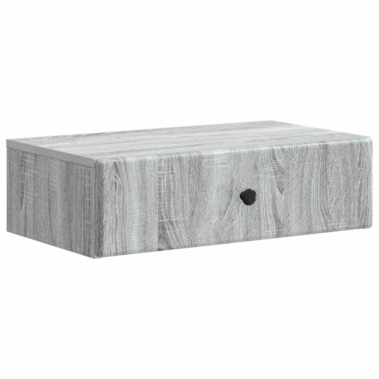 vidaXL Wall-Mounted Side Table Black 59 x 34.5 x 17 cm Engineered Wood