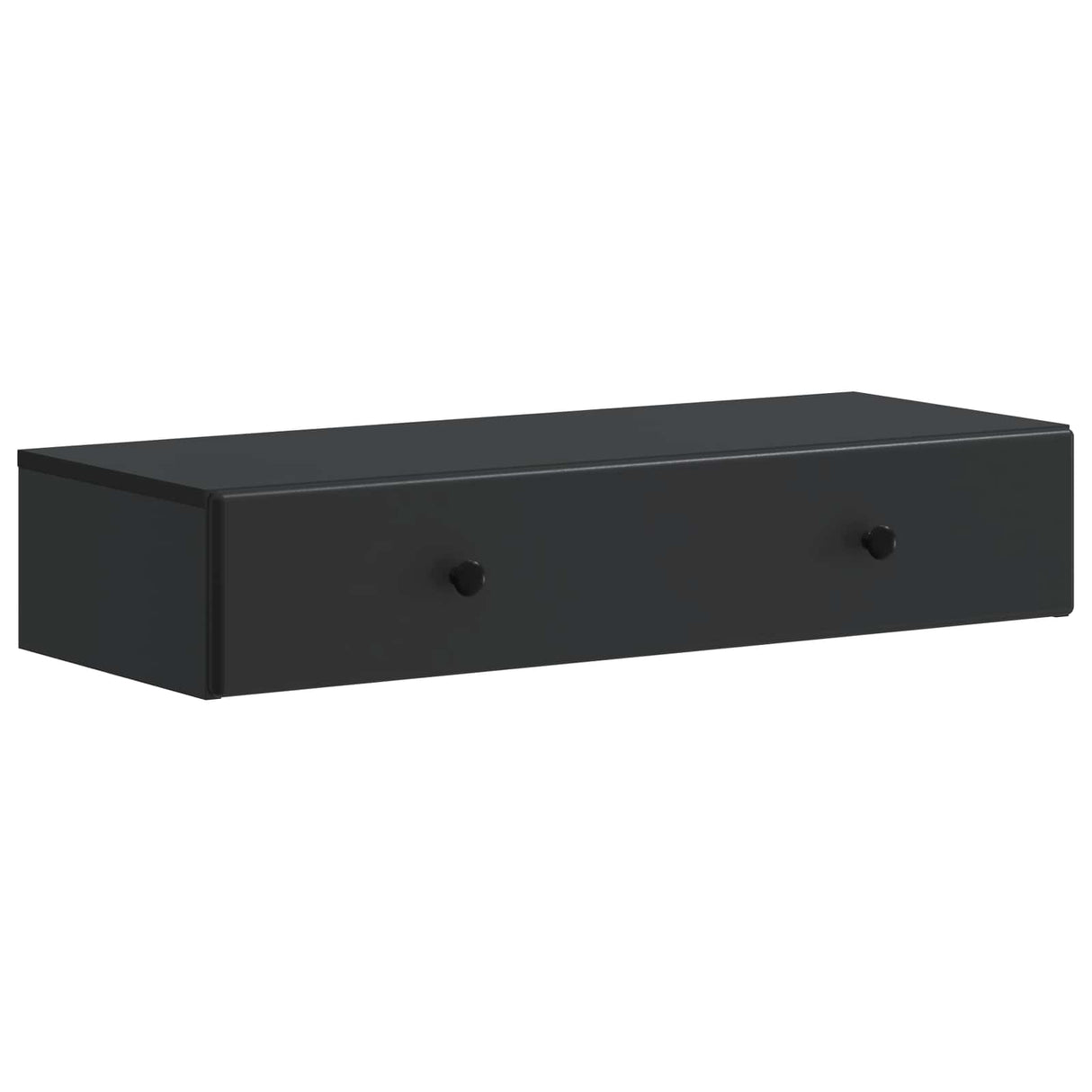 vidaXL Wall-Mounted Side Table Black 59 x 34.5 x 17 cm Engineered Wood