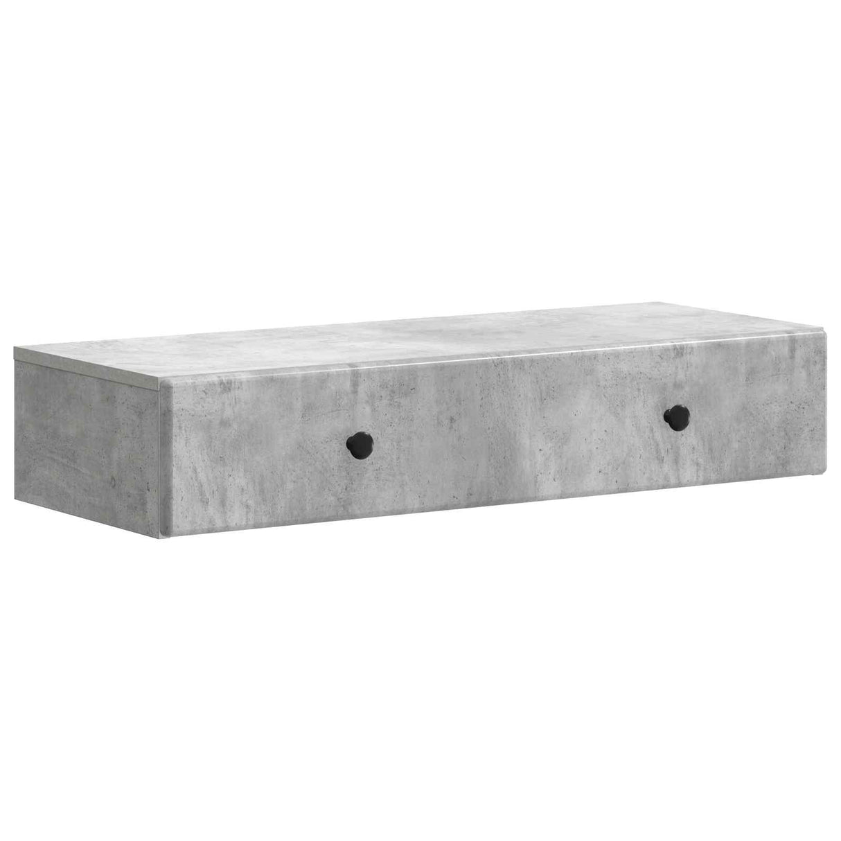 vidaXL Wall-Mounted Side Table Black 59 x 34.5 x 17 cm Engineered Wood