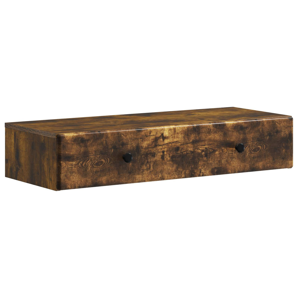 vidaXL Wall-Mounted Side Table Black 59 x 34.5 x 17 cm Engineered Wood