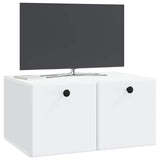 vidaXL Wandmontage TV-kast Zwart 59,5 x 41 x 30 cm Bewerkt hout