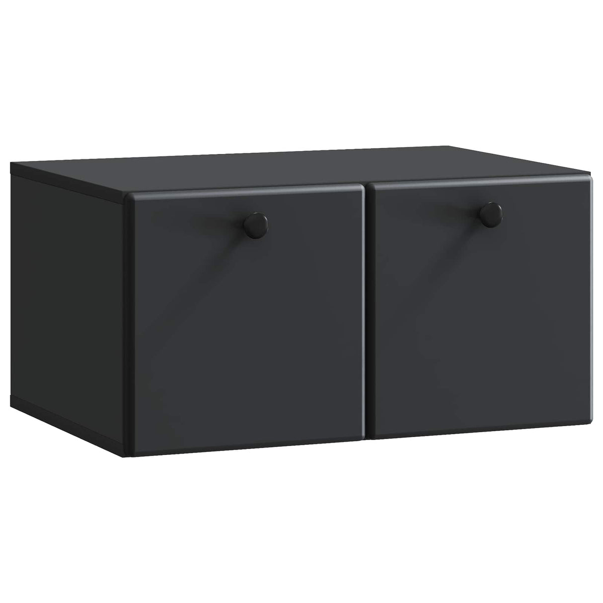 vidaXL Wandmontage TV-kast Zwart 59,5 x 41 x 30 cm Bewerkt hout