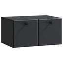 vidaXL Wandmontage TV-kast Zwart 59,5 x 41 x 30 cm Bewerkt hout