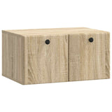 vidaXL Wandmontage TV-kast Zwart 59,5 x 41 x 30 cm Bewerkt hout