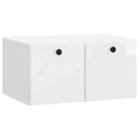 vidaXL Wandmontage TV-kast Zwart 59,5 x 41 x 30 cm Bewerkt hout