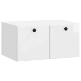 vidaXL Wandmontage TV-kast Zwart 59,5 x 41 x 30 cm Bewerkt hout
