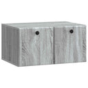 vidaXL Wandmontage TV-kast Zwart 59,5 x 41 x 30 cm Bewerkt hout