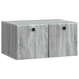 vidaXL Wandmontage TV-kast Zwart 59,5 x 41 x 30 cm Bewerkt hout