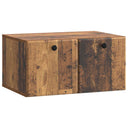vidaXL Wandmontage TV-kast Zwart 59,5 x 41 x 30 cm Bewerkt hout