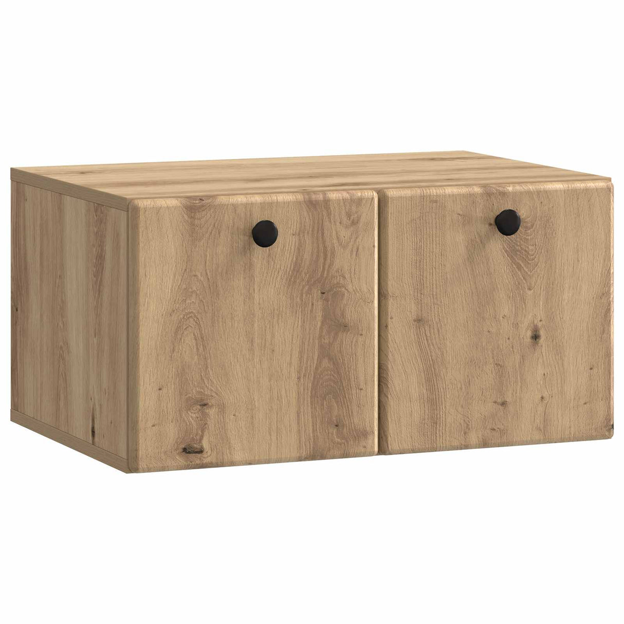 vidaXL Wandmontage TV-kast Zwart 59,5 x 41 x 30 cm Bewerkt hout
