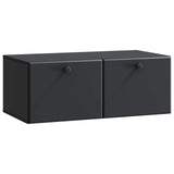 vidaXL Wandmontage TV-kast Zwart 59,5 x 41 x 30 cm Bewerkt hout
