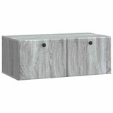 vidaXL Wandmontage TV-kast Zwart 59,5 x 41 x 30 cm Bewerkt hout