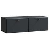 vidaXL Wandmontage TV-kast Zwart 59,5 x 41 x 30 cm Bewerkt hout