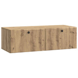 vidaXL Wandmontage TV-kast Zwart 59,5 x 41 x 30 cm Bewerkt hout