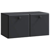 vidaXL Wandmontage TV-kast Zwart 59,5 x 41 x 30 cm Bewerkt hout