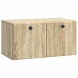 vidaXL Wandmontage TV-kast Zwart 59,5 x 41 x 30 cm Bewerkt hout