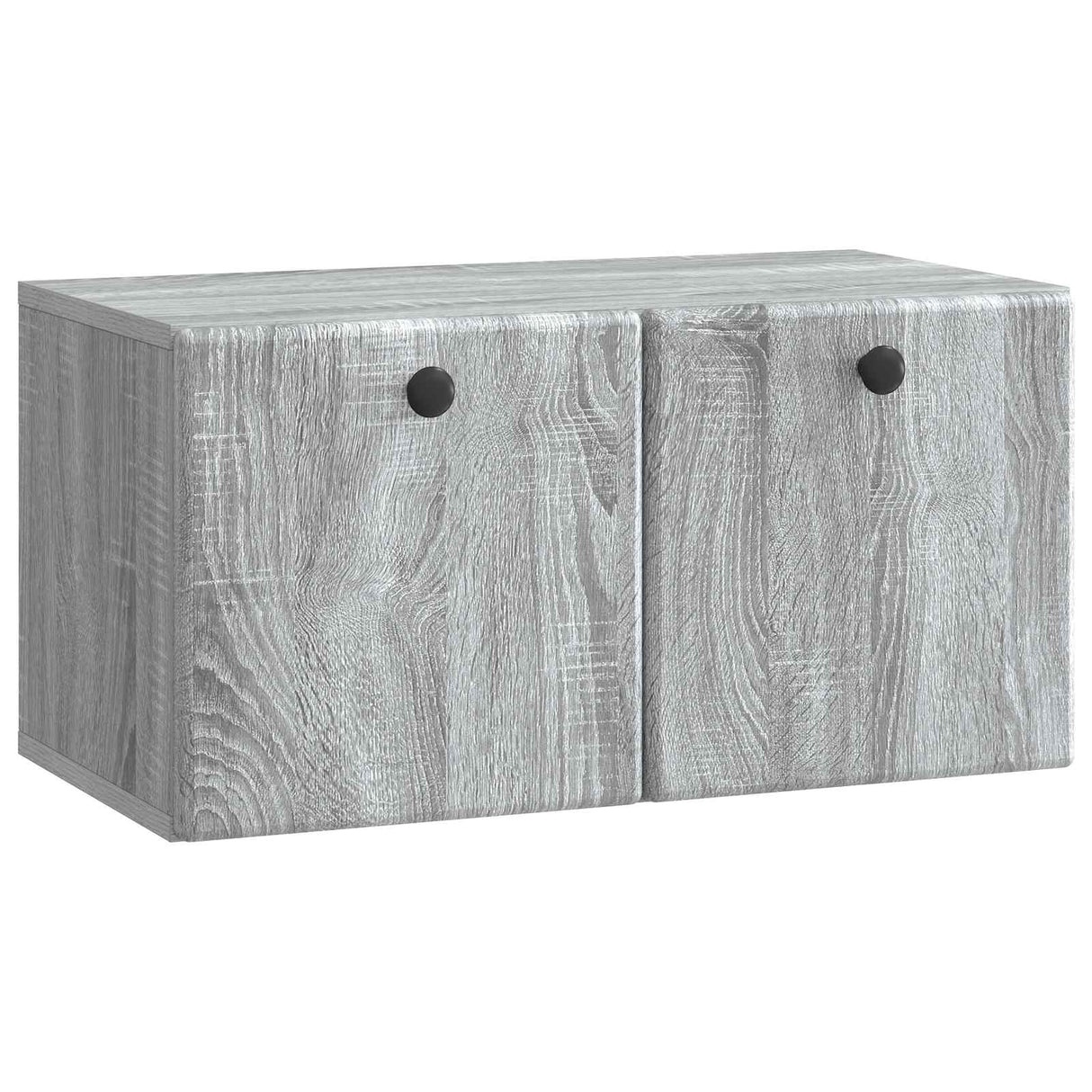 vidaXL Wandmontage TV-kast Zwart 59,5 x 41 x 30 cm Bewerkt hout