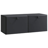 vidaXL Wandmontage TV-kast Zwart 59,5 x 41 x 30 cm Bewerkt hout