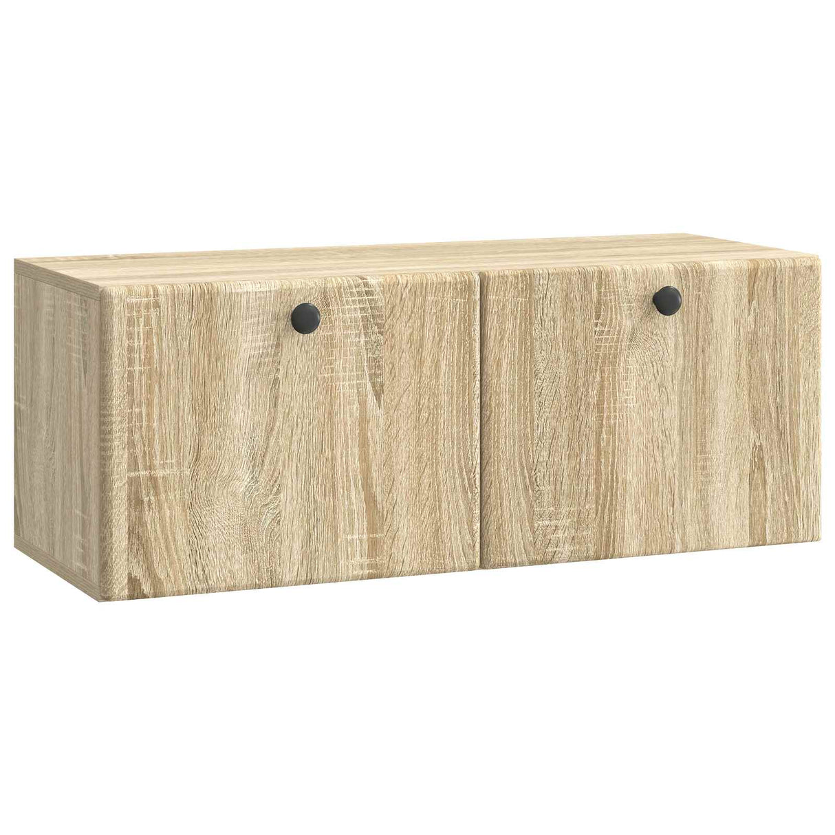 vidaXL Wandmontage TV-kast Zwart 59,5 x 41 x 30 cm Bewerkt hout