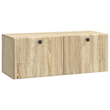 vidaXL Wandmontage TV-kast Zwart 59,5 x 41 x 30 cm Bewerkt hout