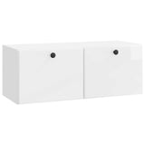 vidaXL Wandmontage TV-kast Zwart 59,5 x 41 x 30 cm Bewerkt hout