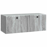 vidaXL Wandmontage TV-kast Zwart 59,5 x 41 x 30 cm Bewerkt hout