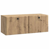 vidaXL Wandmontage TV-kast Zwart 59,5 x 41 x 30 cm Bewerkt hout