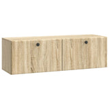 vidaXL Wandmontage TV-kast Zwart 59,5 x 41 x 30 cm Bewerkt hout
