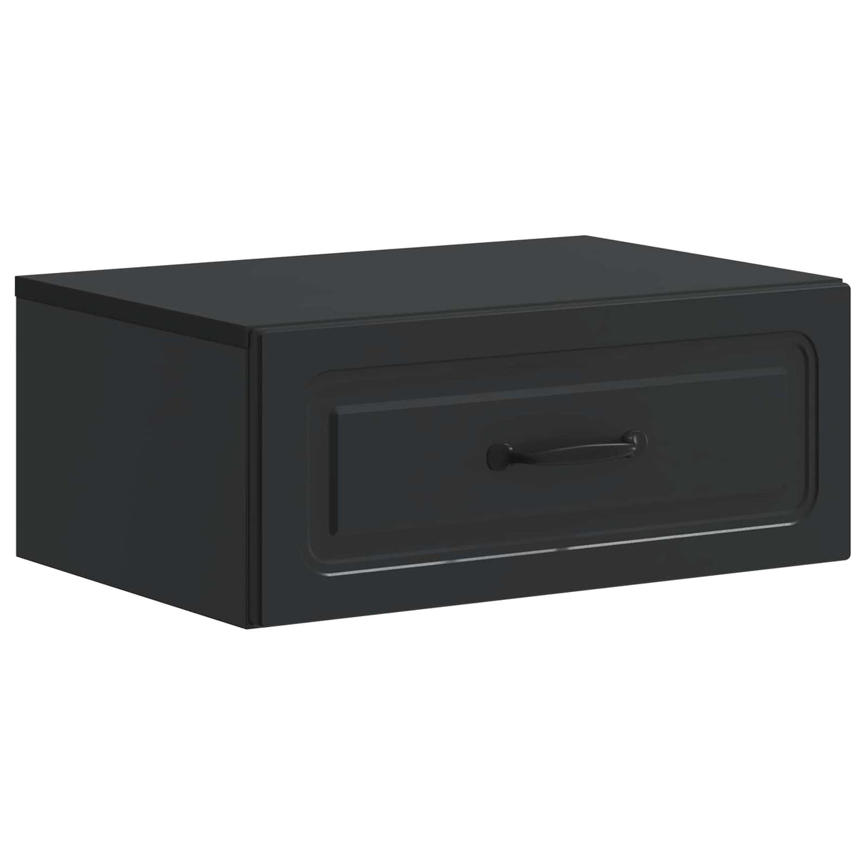 vidaXL Muurbevestigde Nachttafel Wit 49 x 34,5 x 20 cm Bewerkt hout