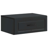 vidaXL Muurbevestigde Nachttafel Wit 49 x 34,5 x 20 cm Bewerkt hout