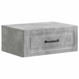 vidaXL Muurbevestigde Nachttafel Wit 49 x 34,5 x 20 cm Bewerkt hout