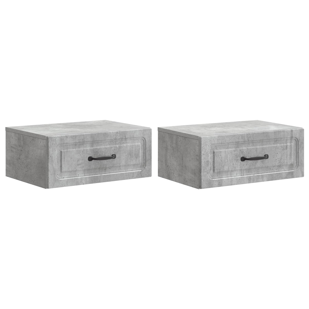 vidaXL Muurbevestigde Nachttafel Wit 49 x 34,5 x 20 cm Bewerkt hout