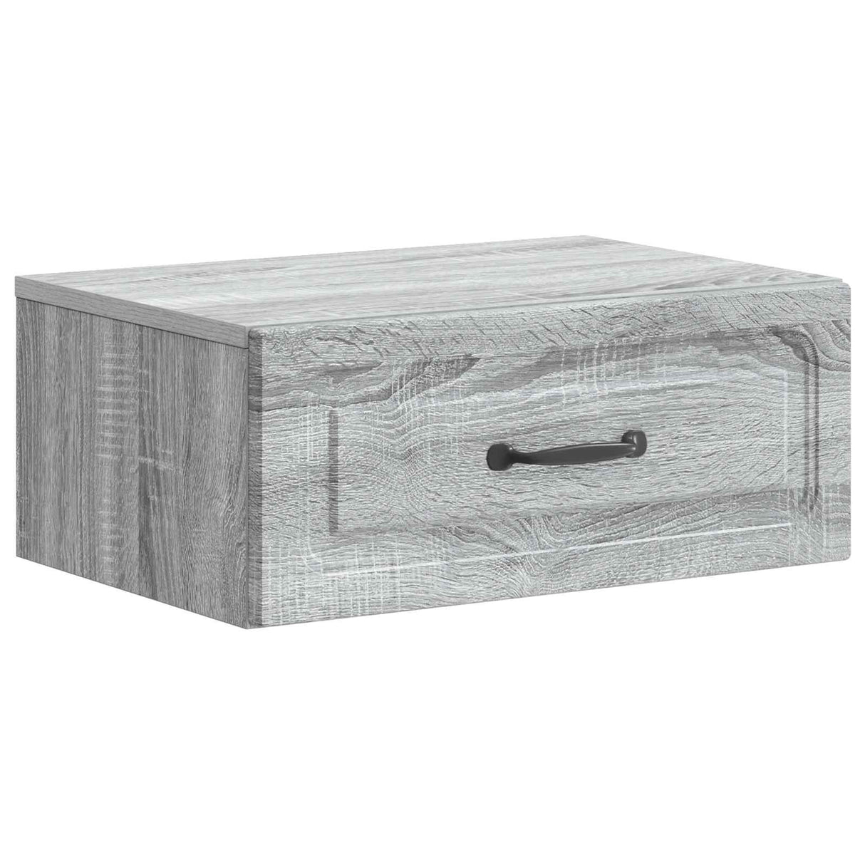 vidaXL Muurbevestigde Nachttafel Wit 49 x 34,5 x 20 cm Bewerkt hout