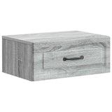 vidaXL Muurbevestigde Nachttafel Wit 49 x 34,5 x 20 cm Bewerkt hout