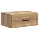 vidaXL Muurbevestigde Nachttafel Wit 49 x 34,5 x 20 cm Bewerkt hout