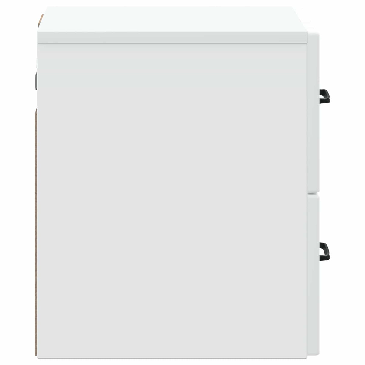 vidaXL Muurbevestigde Nachttafel Wit 34,5 x 33 x 40 cm Bewerkt hout