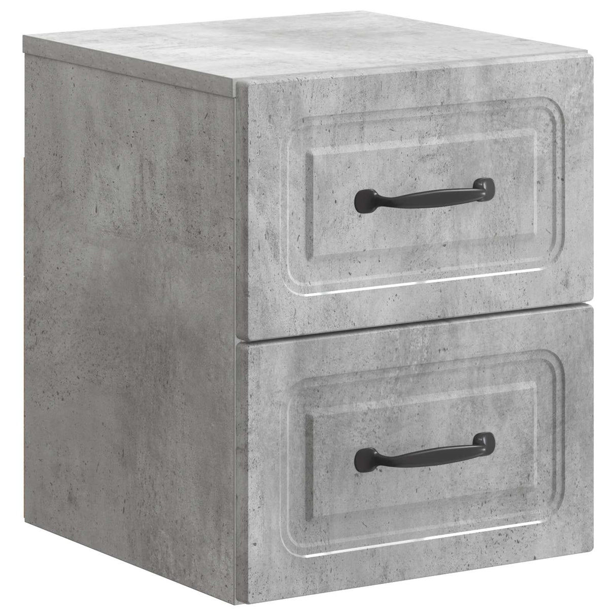 vidaXL Muurbevestigde Nachttafel Wit 34,5 x 33 x 40 cm Bewerkt hout