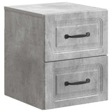 vidaXL Muurbevestigde Nachttafel Wit 34,5 x 33 x 40 cm Bewerkt hout